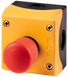 EATON - PRZYCISK BEZPIECZEŃSTWA CZERWONY W OBUDOWIE STYK 2NC M22-PV/KC02/IY - 216524