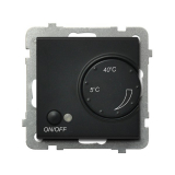 OSPEL - REGULATOR TEMPERATURY CZARNY METALIK SONATA - RTP-1R/m/33