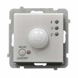 OSPEL - ELEKTRONICZNY CZUJNIK RUCHU SREBRNY MAT SONATA - ŁP-16R/m/38