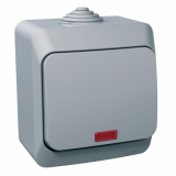 SCHNEIDER ELECTRIC - ŁĄCZNIK 1-BIEGUNOWY Z PODŚWIETLENIEM SZARY CEDAR PLUS - WDE000614