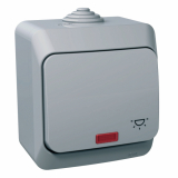 SCHNEIDER ELECTRIC - PRZYCISK 'ŚWIATŁO'' SZARY CEDAR PLUS - WDE000616