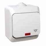 SCHNEIDER ELECTRIC - PRZYCISK 'ŚWIATŁO' Z PODŚWIETLENIEM BIAŁY CEDAR PLUS - WDE000516