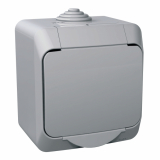 SCHNEIDER ELECTRIC - ŁĄCZNIK 1-BIEGUNOWY IP44 SZARY CEDAR PLUS - WDE000610