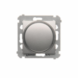 KONTAKT SIMON - Regulator 1–10 V (moduł). Do załączania i regulacji źródeł światła z zasilaczami sterowanymi napięciem 1–10 V; srebrny mat - DS9V.01/43