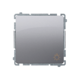 KONTAKT SIMON - Przycisk światło (moduł) 16AX, 250V~, zaciski śrubowe; stal inox - BMS1A.01/21