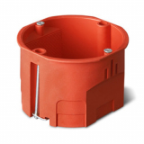 ELEKTRO-PLAST NASIELSK - PUSZKA PODTYNK FI 60X47 DO PUSTYCH ŚCIAN GIPS POMARAŃCZOWY PK-60F - 0201-00