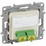 LEGRAND - GNIAZDO ŚWIATŁOWODOWE 2XSC/APC KREMOWY NILOE - 664879