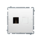KONTAKT SIMON - GNIAZDO HDMI POJEDYNCZE BIAŁY SIMON BASIC - BMGHDMI.01/11