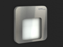 ZAMEL - OPRAWKA ŚCIENNA SCHODOWA P/T LED IP44 0.4W 5900K 14V DC STAL.NIERDZ. BAR. B.ZIMNA MOZA 01-211-21 - LED10121121