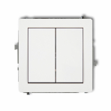 KARLIK - DECO; Mechanizm łącznika świecznikowego  biały - DWP-2