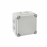 PCE - PUSZKA NATYNK 121x121x68MM Z DŁAWICAMI 7XM25 IP65 SZARY  POKRYWA PEŁNA LIGHT - EV-111