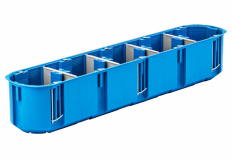 SIMET - PUSZKA PODTYNK FI 5X60X63 PIĘCIOKROTNA DO PUSTYCH ŚCIAN GIPS GŁĘBOKA NIEBIESKI MULTIBOX  - 32099203