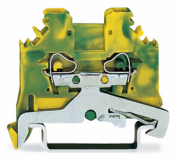 WAGO - ZŁĄCZKA PE 2-PRZEWODOWA 2.5MM2 ŻÓŁTO-ZIELONA - 280-107