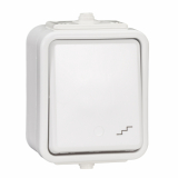 SCHNEIDER ELECTRIC - ŁĄCZNIK SCHODOWY POJEDYNCZY HERMETYCZNY NATYNKOWY IP44 WNT-600C 10A 250V BIAŁY CEDAR - WNT600C01