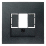 HAGER - ELEMENT CENTRALNY DO GNIAZDA TAE I GŁOŚNIKOWEGO ANTRACYT B.3/B.7 - 10331606