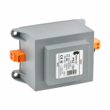 BREVE - TRANSFORMATOR JEDNOFAZOWY IP30 NA SZYNĘ TH35 PSZ 100VA 230/ 24V Z ZABEZPIECZENIEM - 16024-9950