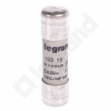 LEGRAND - WKŁADKA BEZPIECZNIKOWA 10A 10X38 CYLINDRYCZNA CHARAKTERYSTYKA GG ZWŁOCZNA - 013310
