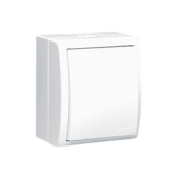 KONTAKT SIMON - ŁĄCZNIK POJEDYNCZY BRYZGOSZCZELNY ZACISKI ŚRUBOWE 10AX 250V IP54 BIAŁY AQUARIUS - AQW1/11
