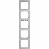 HAGER - RAMKA PIĘCIOKROTNA BIAŁY POŁYSK B.KWADRAT - 5310158989
