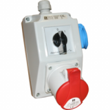 SPAMEL - ZESTAW INSTALACYJNY 32A 3P+PE DŁAWNICA DW 21 WYŁĄCZNIK 0-1 ZI02\R341 - ZI02\R341