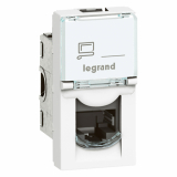 LEGRAND - GNIAZDO KOMPUTEROWE POJEDYNCZE 1M RJ45 KAT. 6 UTP MOSAIC - 076561