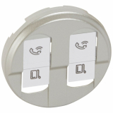 LEGRAND - PLAKIETKA GNIAZDA PODWÓJNEGO RJ45 TYTAN CELIANE - 068552