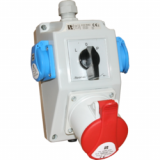 SPAMEL - ZESTAW INSTALACYJNY 32A 3P+N+PE DŁAWNICA M25 PRZEŁĄCZNIK L-O-P ZI02\R461 - ZI02\R461