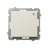 OSPEL - ŁĄCZNIK KRZYŻOWY ZACISKI AUTOMATYCZNE 16AX 250V IP20 ECRU SONATA - ŁP-4R/m/27