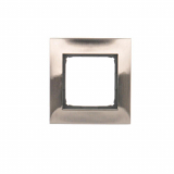 KONTAKT SIMON - RAMKA POJEDYNCZA METALOWA IP20/IP44 INOX SIMON 54 - DR1/61