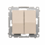 KONTAKT SIMON - ŁĄCZNIK ŚWIECZNIKOWY ZACISKI AUTOMATYCZNE 10AX 250V KREMOWY SIMON 54 - DW5.01/41