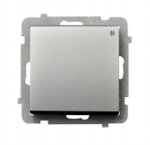OSPEL - ŁĄCZNIK KRZYŻOWY ZACISKI AUTOMATYCZNE 16AX 250V IP20 SREBRNY MAT SONATA - ŁP-4R/m/38