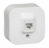 LEGRAND - GNIAZDO KOMPUTEROWE POJEDYNCZY RJ45 KAT. 5E UTP BIAŁY FORIX - 782424