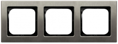 OSPEL - RAMKA POTRÓJNA STAL INOX SONATA - R-3RM/37