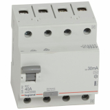LEGRAND - WYŁĄCZNIK RÓŻNICOWY 40A/30MA 4 BIEGUNY TYP AC RX3 - 402063