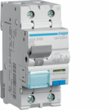 HAGER - WYŁĄCZNIK RÓŻNICOWY Z CZŁONEM NADPRĄDOWYM 1-POLOWY Z TOREM NEUTRALNYM 10KA B 16A/30MA TYP A RCBO - ADA516D