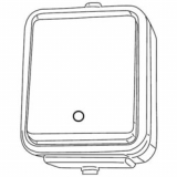 SCHNEIDER ELECTRIC - ŁĄCZNIK 1-BIEGUNOWY Z PODŚWIETLENIEM N/T IP44 CZARNY CEDAR WNT-100CS - WNT100CS05