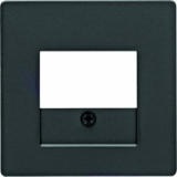 HAGER - ELEMENT CENTRALNY DO GNIAZDA GŁOŚNIKOWEGO ANTRACYT AKSAMIT Q.1/Q.3 - 10336086