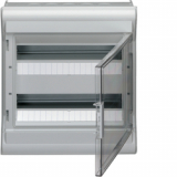 HAGER - ROZDZIELNICA N/T IP65 ODPORNA NA UV PRZETŁOCZENIA 2R 2X18 MODUŁÓW VECTOR OUTDOOR - VE218PN