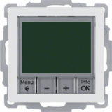 HAGER - REGULATOR TEMPERATURY ZE STEROWANIEM CZASOWYM I ELEMENTEM CENTRALNYM BIAŁY AKSAMIT Q.1 - 20446089