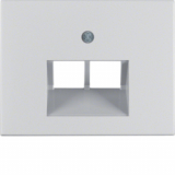 HAGER - ELEMENT CENTRALNY DO GNIAZDA PRZYŁĄCZENIOWEGO UAE PODWÓJNEGO ALUMINIUM K.5 - 14097003