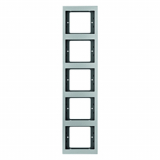 HAGER - RAMKA PIĘCIOKROTNA PIONOWA ALUMINIUM K.5 - 13537003