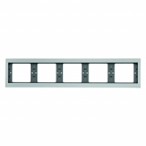 HAGER - RAMKA PIĘCIOKROTNA POZIOMA ALUMINIUM K.5 - 13937003