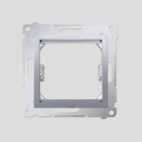 KONTAKT SIMON - Adapter (przejściówka) na osprzęt standardu 45 × 45 mm; srebrny mat *Do gniazd teleinformatycznych Simon Connect - DA45.01/43