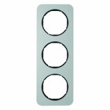 HAGER - RAMKA POTRÓJNA ALUMINIUM/CZARNY R.1 - 10132184
