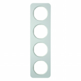 HAGER - RAMKA POCZWÓRNA ALUMINIUM/BIAŁY R.1 - 10142174