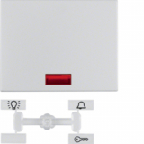 HAGER - KLAWISZ Z 5 DOŁĄCZONYMI SOCZEWKAMI ALUMINIUM K.5 - 14157003