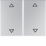HAGER - KLAWISZE Z NADRUKIEM SYMBOLU 'STRZAŁKI' ALUMINIUM K.5 - 14357203