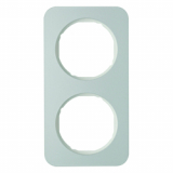 HAGER - RAMKA PODWÓJNA ALUMINIUM/BIAŁY R.1 - 10122174