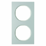 HAGER - RAMKA PODWÓJNA ALUMINIUM/BIAŁY R.3 - 10122274