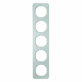 HAGER - RAMKA PIĘCIOKROTNA ALUMINIUM/BIAŁY R.1 - 10152174